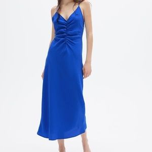 Zara Midi Strap Slip Midi Dress Size Med NWT